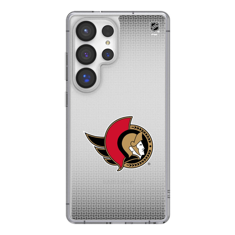 Ottawa Senators Linen Galaxy Clear Phone Case for Samsung Galaxy