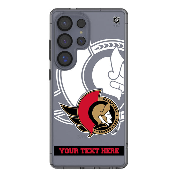 Ottawa Senators Personalized Tilt Galaxy Clear Phone Case for Samsung Galaxy