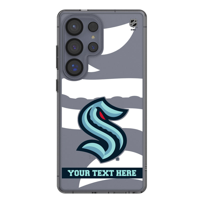 Seattle Kraken Personalized Tilt Galaxy Clear Phone Case for Samsung Galaxy