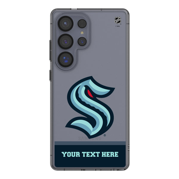 Seattle Kraken Personalized EndZone Plus Galaxy Clear Phone Case for Samsung Galaxy