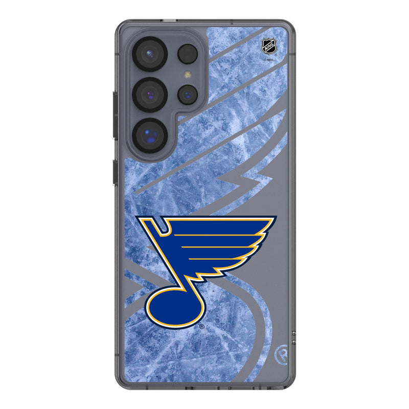 St. Louis Blues Ice Tilt Galaxy Clear Phone Case for Samsung Galaxy