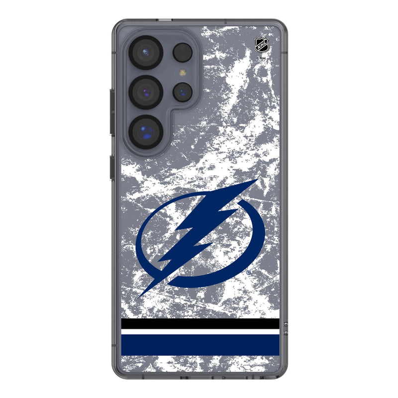 Tampa Bay Lightning Ice Stripe Galaxy Clear Phone Case for Samsung Galaxy