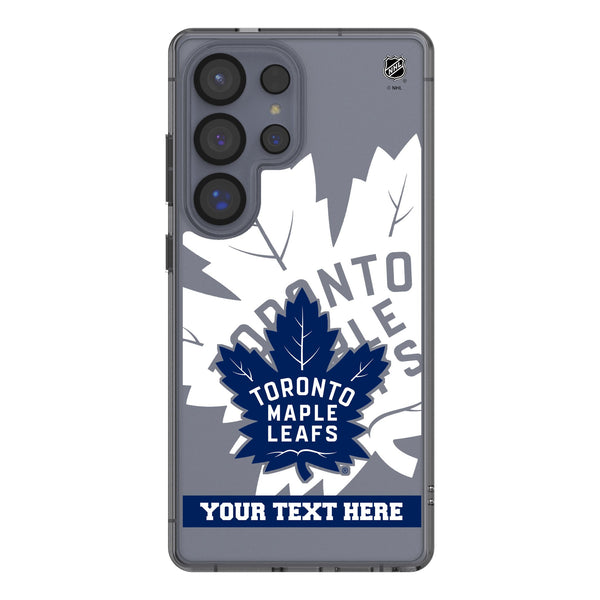 Toronto Maple Leafs Personalized Tilt Galaxy Clear Phone Case for Samsung Galaxy