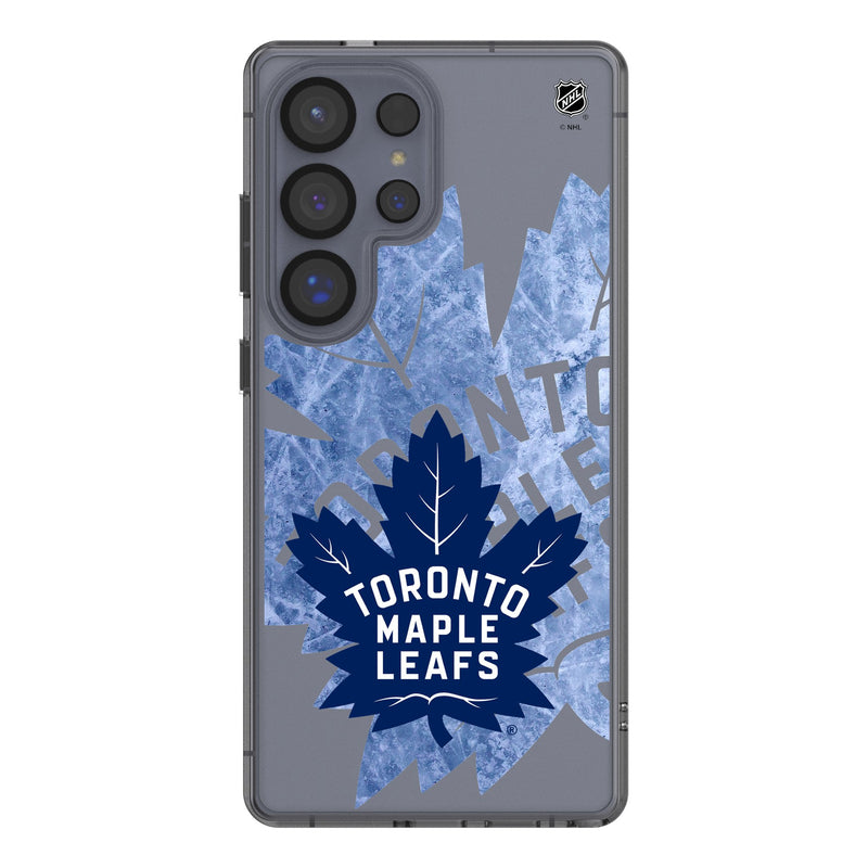 Toronto Maple Leafs Ice Tilt Galaxy Clear Phone Case for Samsung Galaxy