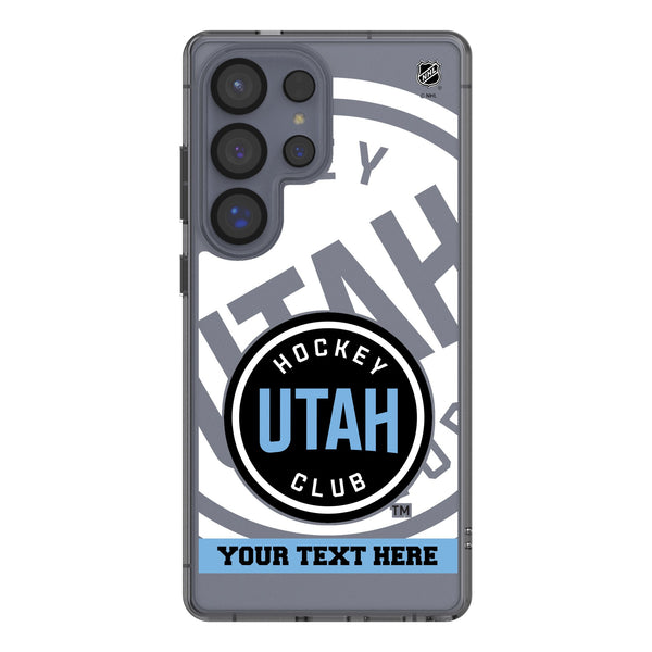 Utah Hockey Club Personalized Tilt Galaxy Clear Phone Case for Samsung Galaxy