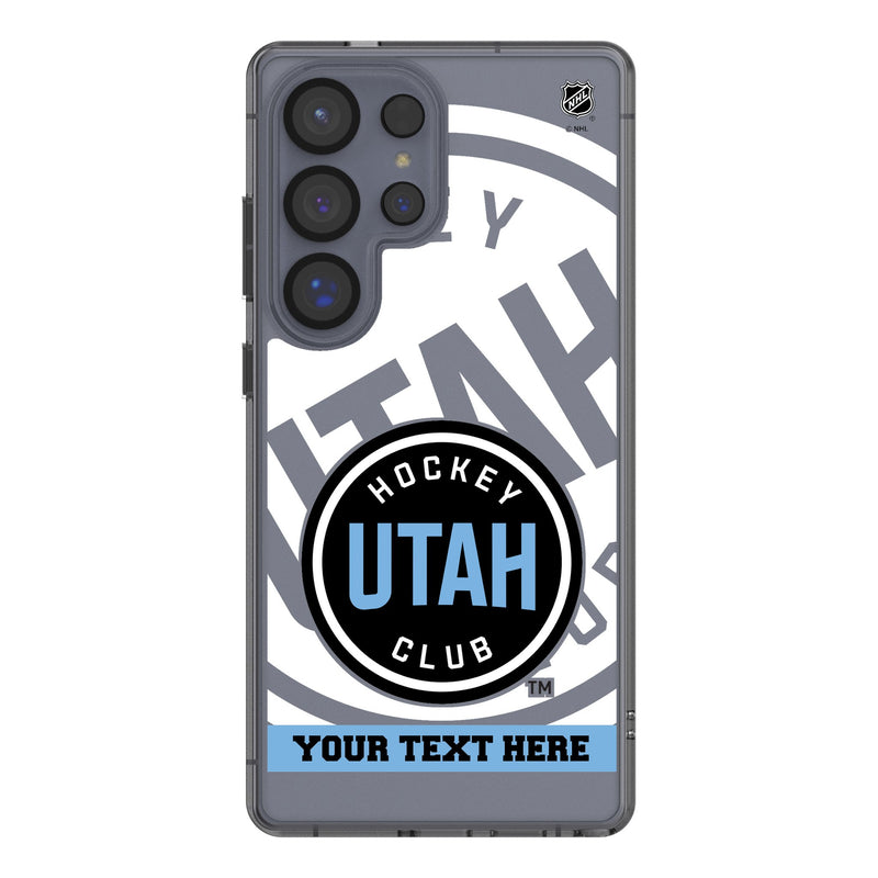 Utah Hockey Club Personalized Tilt Galaxy Clear Phone Case for Samsung Galaxy