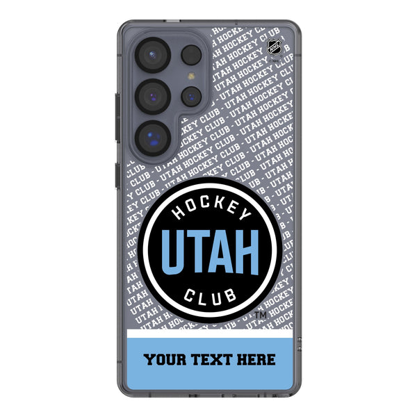 Utah Hockey Club Personalized EndZone Plus Galaxy Clear Phone Case for Samsung Galaxy