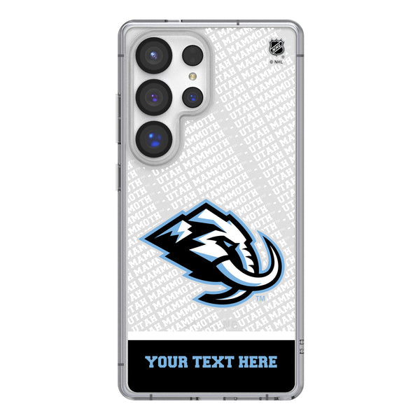 Utah Mammoth Personalized EndZone Plus Galaxy Clear Phone Case for Samsung Galaxy