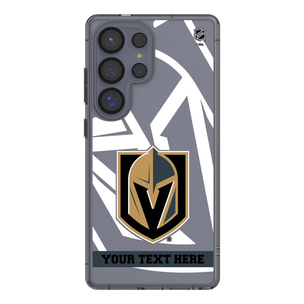Vegas Golden Knights Personalized Tilt Galaxy Clear Phone Case for Samsung Galaxy
