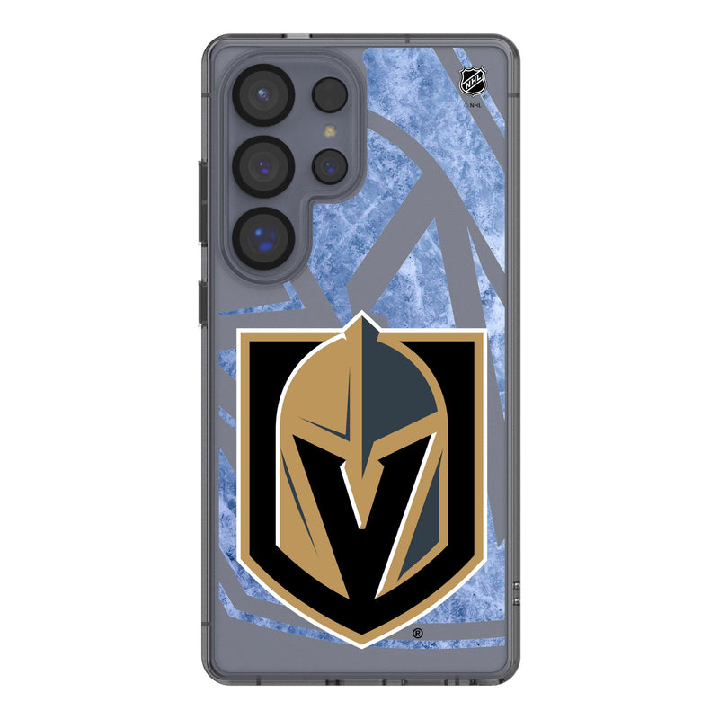 Vegas Golden Knights Ice Tilt Galaxy Clear Phone Case for Samsung Galaxy