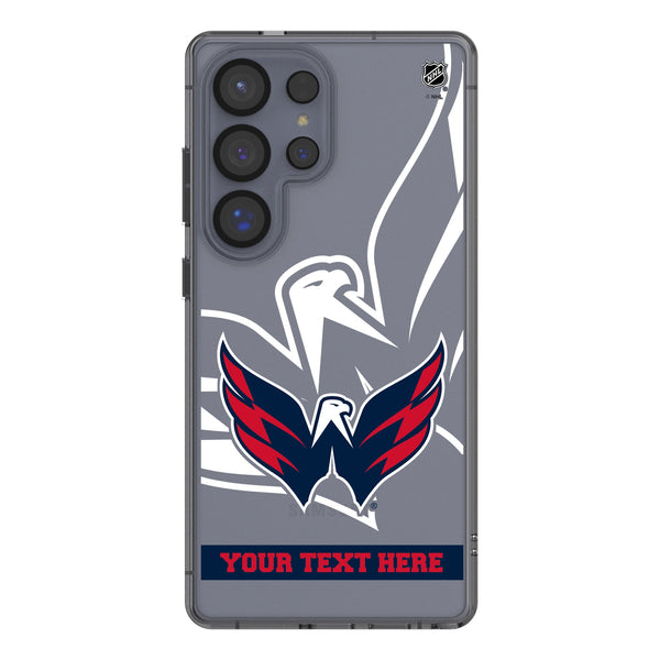 Washington Capitals Personalized Tilt Galaxy Clear Phone Case for Samsung Galaxy