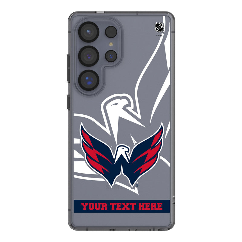 Washington Capitals Personalized Tilt Galaxy Clear Phone Case for Samsung Galaxy