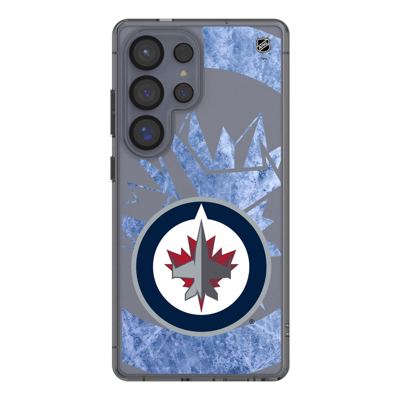 Winnipeg Jets Ice Tilt Galaxy Clear Phone Case for Samsung Galaxy