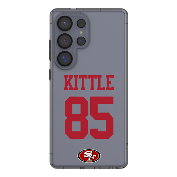 George Kittle San Francisco 49ers 85 Game Tactic Galaxy Clear Phone Case for Samsung Galaxy
