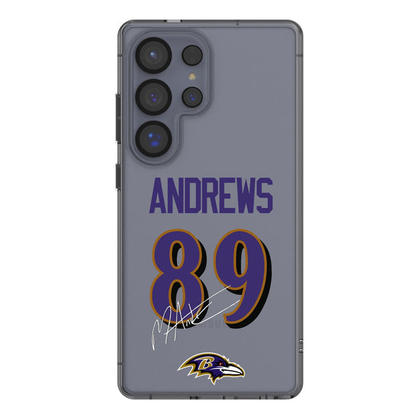 Mark Andrews Baltimore Ravens 89 Game Tactic Galaxy Clear Phone Case for Samsung Galaxy