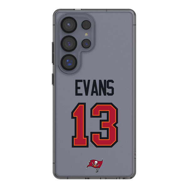 Mike Evans Tampa Bay Buccaneers 13 Game Tactic Galaxy Clear Phone Case for Samsung Galaxy
