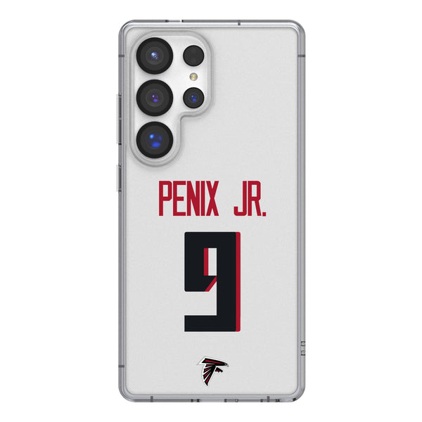 Michael Penix Jr. Atlanta Falcons 9 Game Tactic Galaxy Clear Phone Case for Samsung Galaxy