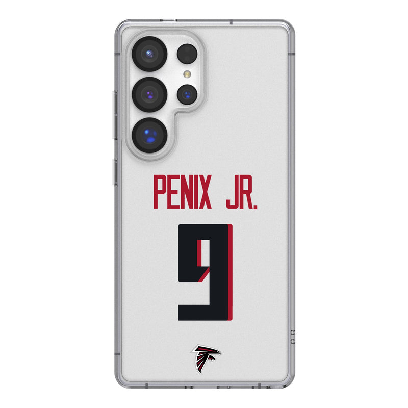 Michael Penix Jr. Atlanta Falcons 9 Game Tactic Galaxy Clear Phone Case for Samsung Galaxy