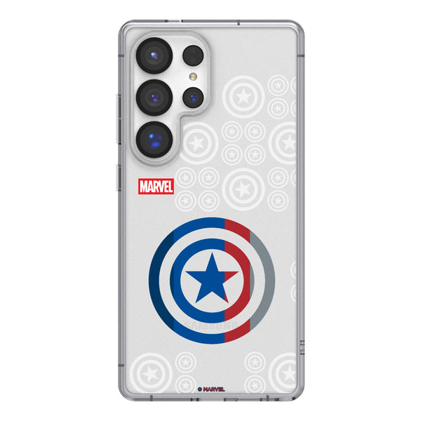 Marvel Avengers Captain America Sigil Galaxy Clear Phone Case for Samsung Galaxy