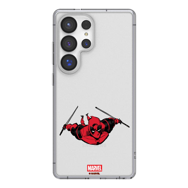 Marvel Deadpool Badge Galaxy Clear Phone Case for Samsung Galaxy