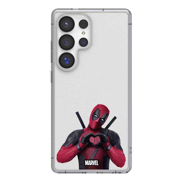 Marvel Deadpool Badge Galaxy Clear Phone Case for Samsung Galaxy