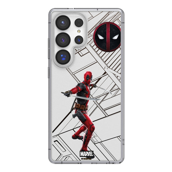 Marvel Deadpool MechLine Galaxy Clear Phone Case for Samsung Galaxy