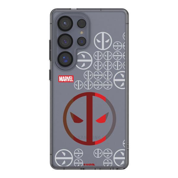 Marvel Deadpool Sigil Galaxy Clear Phone Case for Samsung Galaxy