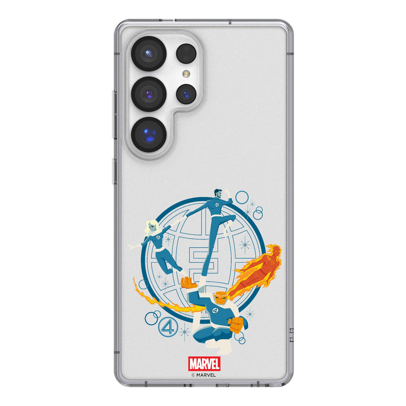 Marvel Fantastic Four Badge Galaxy Clear Phone Case for Samsung Galaxy