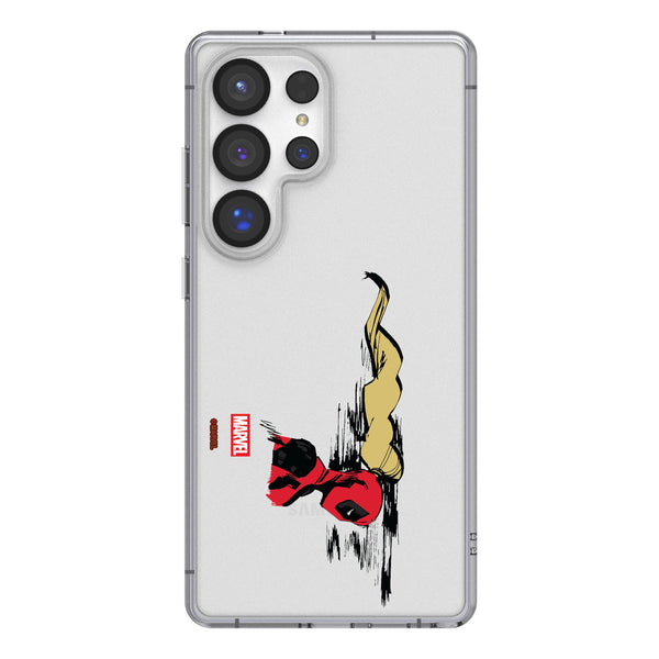 Marvel Ladypool Badge Galaxy Clear Phone Case for Samsung Galaxy