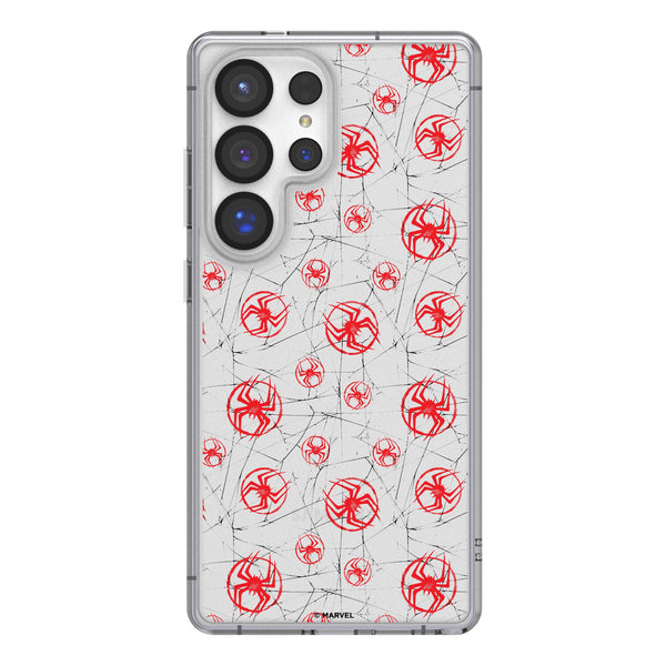 Marvel Miles Morales Pattern Galaxy Clear Phone Case for Samsung Galaxy
