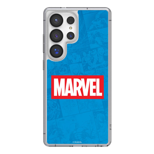 Marvel Comics Marvel Logo Galaxy Clear Phone Case for Samsung Galaxy