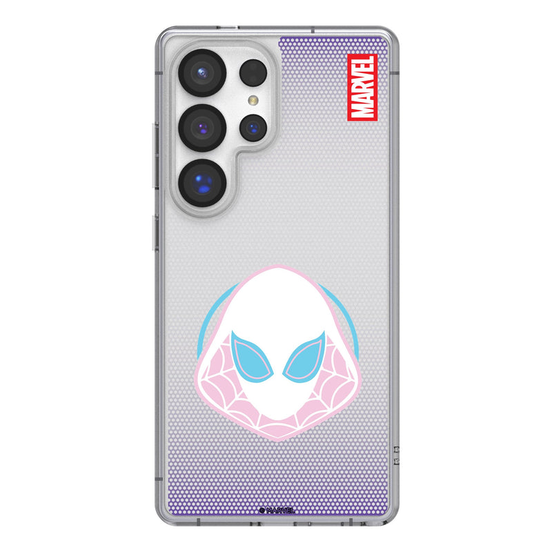 Marvel Spider-Gwen Grid Galaxy Clear Phone Case for Samsung Galaxy