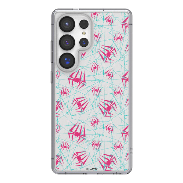Marvel Spider-Gwen Pattern Galaxy Clear Phone Case for Samsung Galaxy