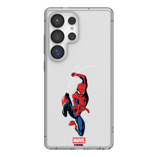 Marvel Spider-Man Badge Galaxy Clear Phone Case for Samsung Galaxy