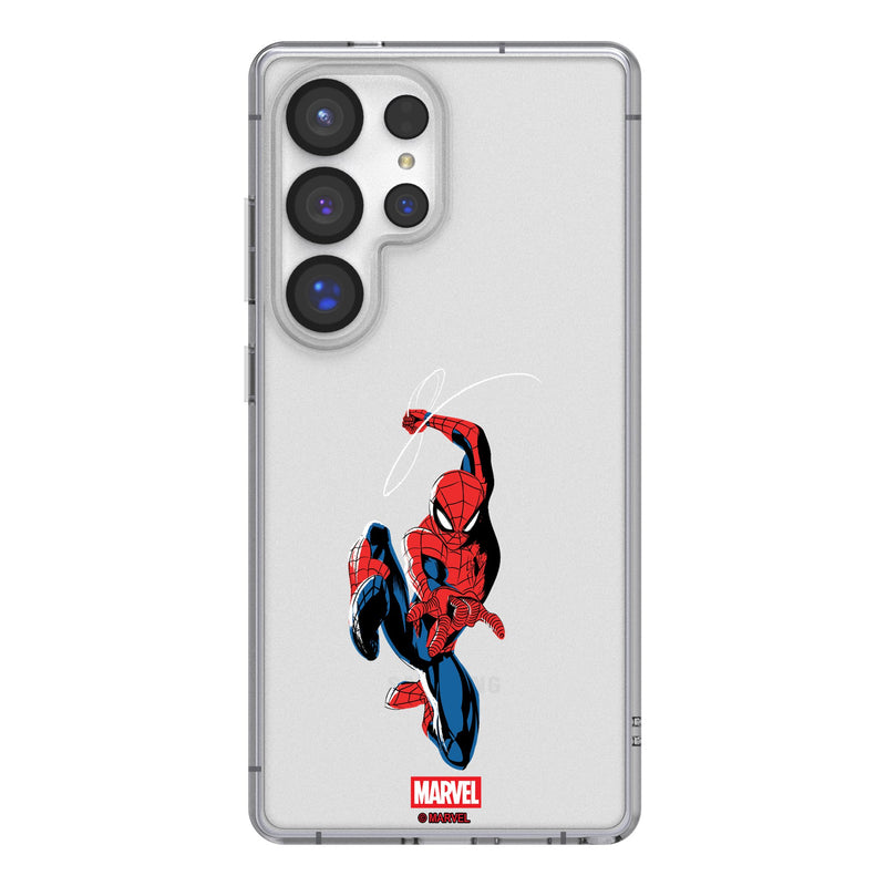 Marvel Spider-Man Badge Galaxy Clear Phone Case for Samsung Galaxy