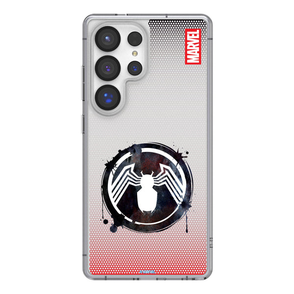 Marvel Venom Grid Galaxy Clear Phone Case for Samsung Galaxy