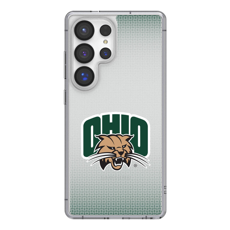 Ohio University Bobcats Linen Galaxy Clear Phone Case for Samsung Galaxy