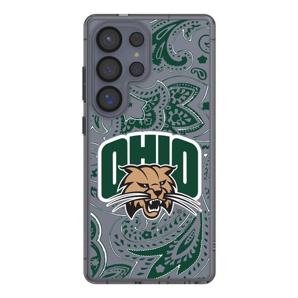 Ohio University Bobcats Paisley Galaxy Clear Phone Case for Samsung Galaxy