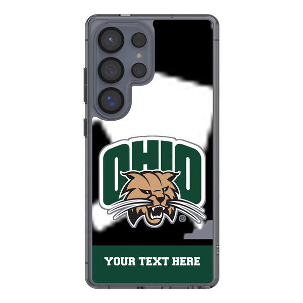 Ohio University Bobcats Personalized EndZone Plus Galaxy Clear Phone Case for Samsung Galaxy