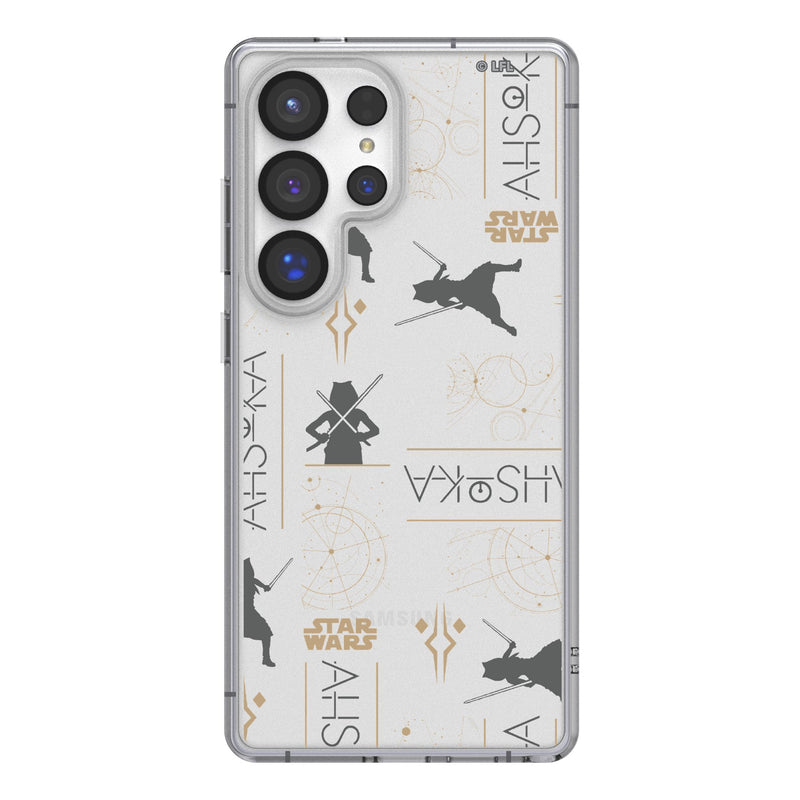 Star Wars Ahsoka Pattern Galaxy Clear Phone Case for Samsung Galaxy