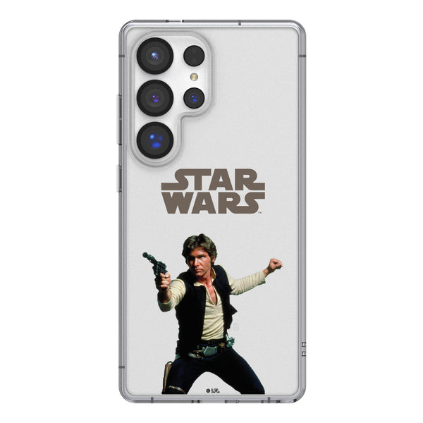 Star Wars Han Solo Color Block Galaxy Clear Phone Case for Samsung Galaxy