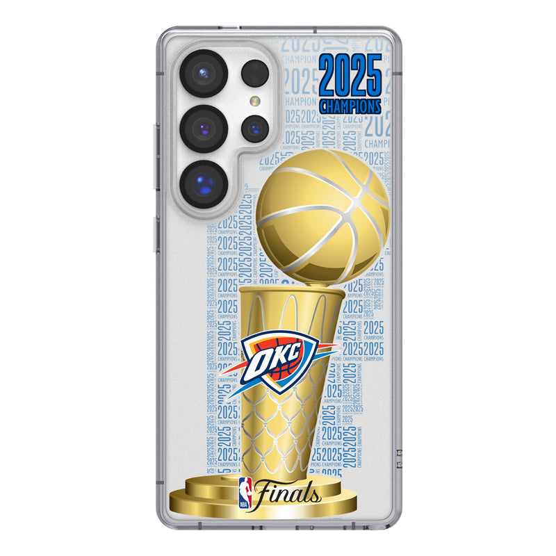 Oklahoma City Thunder 2025 NBA Champions Galaxy Clear Phone Case for Samsung Galaxy