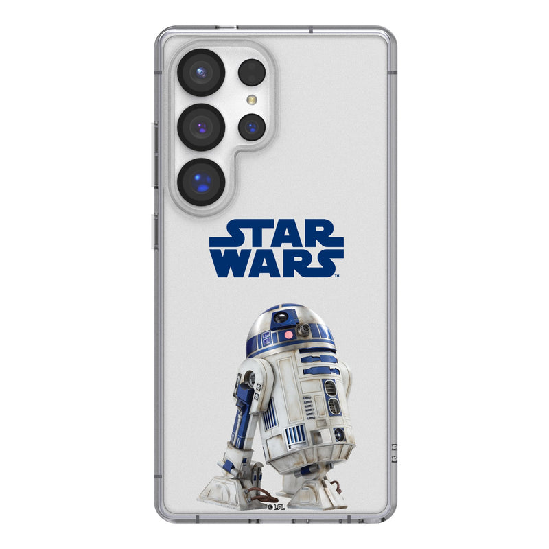Star Wars R2-D2 Color Block Galaxy Clear Phone Case for Samsung Galaxy