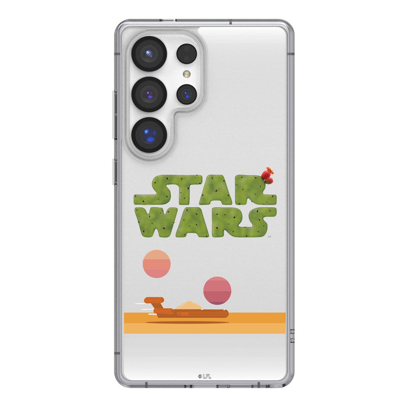 Star Wars Tatooine Locality Fade Galaxy Clear Phone Case for Samsung Galaxy