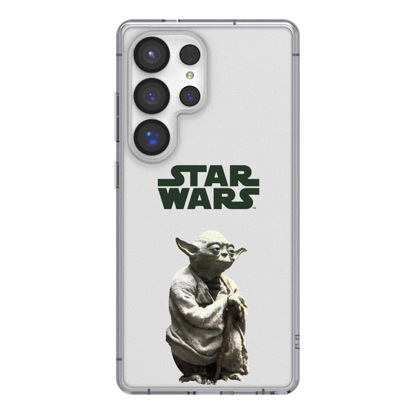 Star Wars Yoda Color Block Galaxy Clear Phone Case for Samsung Galaxy
