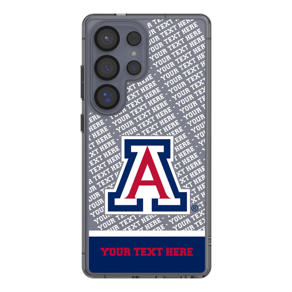 University of Arizona Wildcats Personalized EndZone Plus Galaxy Clear Phone Case for Samsung Galaxy