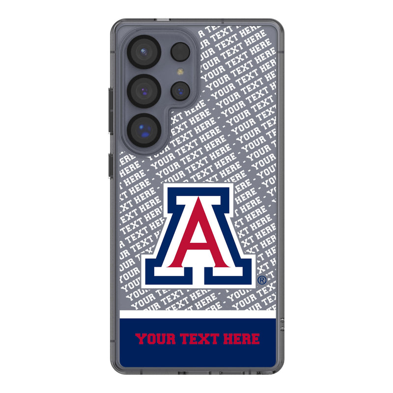 University of Arizona Wildcats Personalized EndZone Plus Galaxy Clear Phone Case for Samsung Galaxy