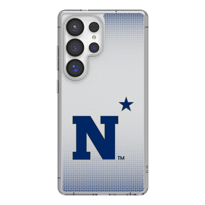 United State Naval Academy Midshipmen Linen Galaxy Clear Phone Case for Samsung Galaxy