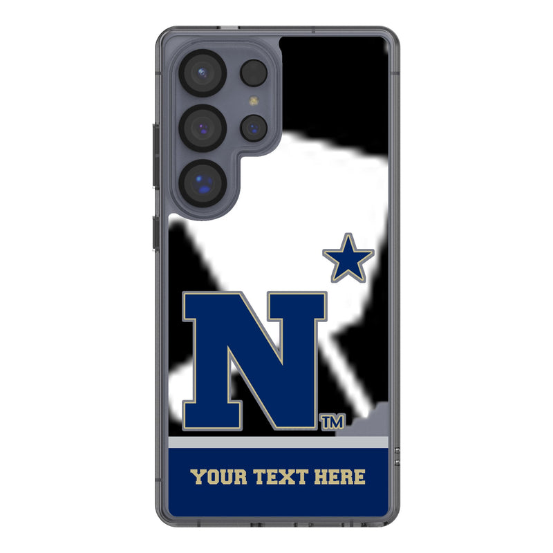 United State Naval Academy Midshipmen Personalized EndZone Plus Galaxy Clear Phone Case for Samsung Galaxy