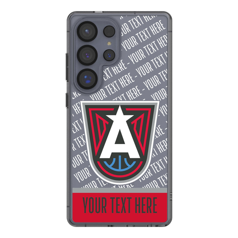Atlanta Dream Personalized EndZone Plus Galaxy Clear Phone Case for Samsung Galaxy